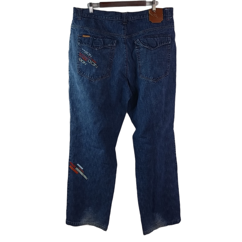 Vintage Don 40 Mens Baggy Retro Logo Jeans